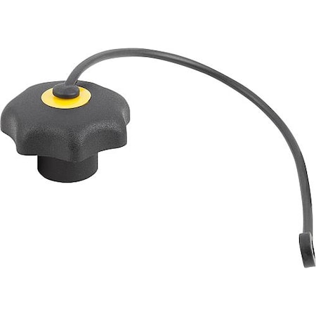 Kipp Star Grips with safety lanyard, int. thread, style KS, inch K0155.6A217